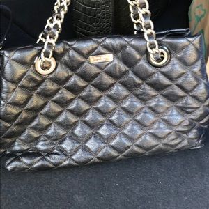 Kate spade New York black quilted shoulder bag